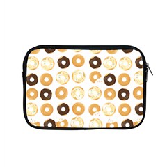 Donuts Pattern With Bites Bright Pastel Blue And Brown Cropped Sweatshirt Apple Macbook Pro 15  Zipper Case by genx