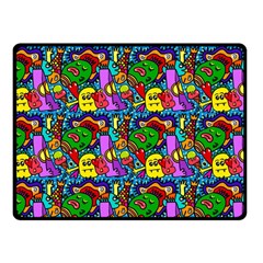 Graffiti 3 1 Fleece Blanket (small) by ArtworkByPatrick