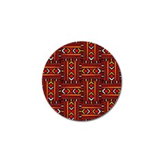 Texture Red Orange Golf Ball Marker by ArtworkByPatrick