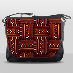 Texture Red Orange Messenger Bag by ArtworkByPatrick