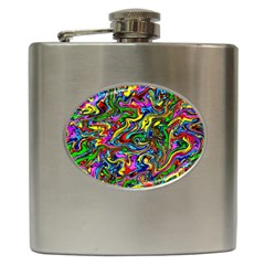 Graffiti 3 2 Hip Flask (6 Oz) by ArtworkByPatrick