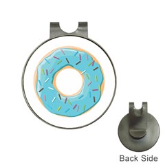 Pastel Blue Donut With Rainbow Candies Hat Clips With Golf Markers by genx