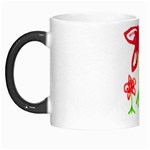 Flowers And Cute Phrase Pencil Drawing Morph Mugs Left