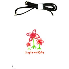 Flowers And Cute Phrase Pencil Drawing Shoulder Sling Bag by dflcprintsclothing