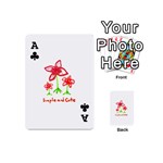 Flowers And Cute Phrase Pencil Drawing Playing Cards 54 (Mini) Front - ClubA