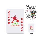 Flowers And Cute Phrase Pencil Drawing Playing Cards 54 (Mini) Front - Joker2