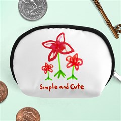 Flowers And Cute Phrase Pencil Drawing Accessory Pouch (medium) by dflcprintsclothing