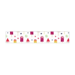 Popsicle Juice Watercolor With Fruit Berries And Cherries Summer Pattern Flano Scarf (mini) by genx