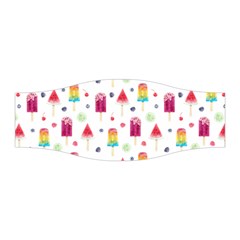 Popsicle Juice Watercolor With Fruit Berries And Cherries Summer Pattern Stretchable Headband by genx