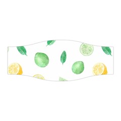 Lemon And Limes Yellow Green Watercolor Fruits With Citrus Leaves Pattern Stretchable Headband by genx