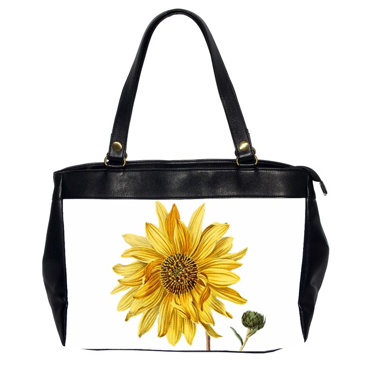 SunFlower - Vintage Oversize Office Handbag (2 Sides)