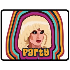 Katya Zamolodchikova Logo Fleece Blanket (large)  by milliahood