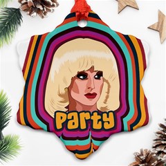 Katya Zamolodchikova Logo Snowflake Ornament (two Sides) by milliahood