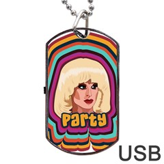 Katya Zamolodchikova Logo Dog Tag Usb Flash (two Sides) by milliahood