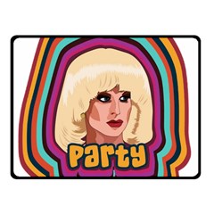 Katya Zamolodchikova Logo Double Sided Fleece Blanket (small)  by milliahood