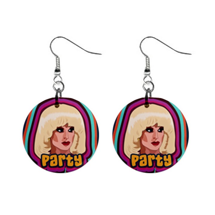 Katya Zamolodchikova Logo Mini Button Earrings