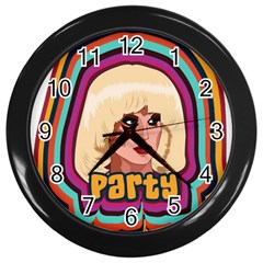 Katya Zamolodchikova Logo Wall Clock (black)