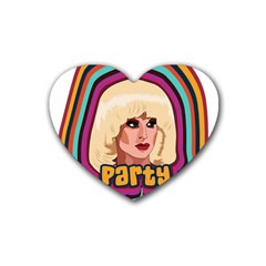 Katya Zamolodchikova Logo Rubber Coaster (heart) 