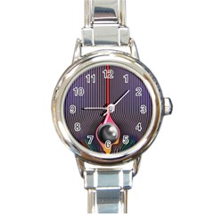 Katya Zamolodchikova Logo Tame Impala Round Italian Charm Watch