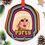 Katya Zamolodchikova Logo Tame Impala Round Ornament (Two Sides) Back