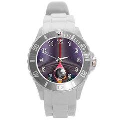 Katya Zamolodchikova Logo Tame Impala Round Plastic Sport Watch (l) by milliahood