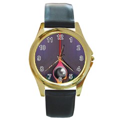 Tame Impala Round Gold Metal Watch by milliahood