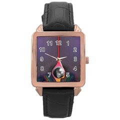 Tame Impala Rose Gold Leather Watch  by milliahood