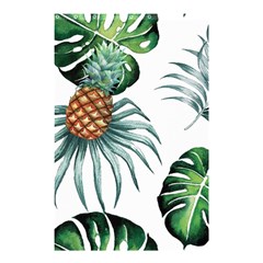 Pineapple Tropical Jungle Giant Green Leaf Watercolor Pattern Shower Curtain 48  X 72  (small)  by genx