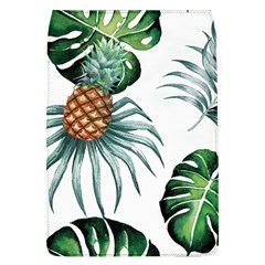 Pineapple Tropical Jungle Giant Green Leaf Watercolor Pattern Removable Flap Cover (l) by genx