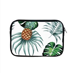 Pineapple Tropical Jungle Giant Green Leaf Watercolor Pattern Apple Macbook Pro 15  Zipper Case by genx