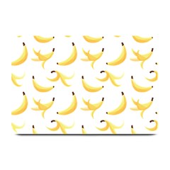 Yellow Banana And Peels Pattern With Polygon Retro Style Plate Mats by genx