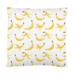 Yellow Banana and peels pattern with polygon retro style Standard Cushion Case (Two Sides) Front