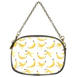 Yellow Banana and peels pattern with polygon retro style Chain Purse (Two Sides) Front