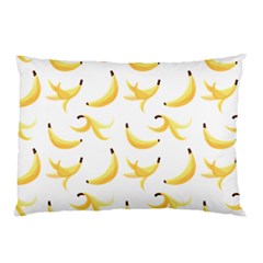 Yellow Banana And Peels Pattern With Polygon Retro Style Pillow Case by genx