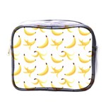 Yellow Banana and peels pattern with polygon retro style Mini Toiletries Bag (One Side) Front