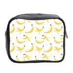 Yellow Banana and peels pattern with polygon retro style Mini Toiletries Bag (Two Sides) Back