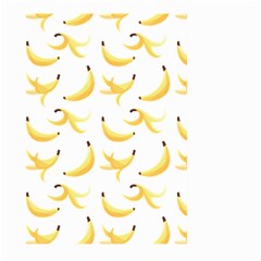 Yellow Banana And Peels Pattern With Polygon Retro Style Large Garden Flag (two Sides) by genx