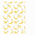 Yellow Banana and peels pattern with polygon retro style Large Garden Flag (Two Sides) Front