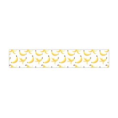 Yellow Banana And Peels Pattern With Polygon Retro Style Flano Scarf (mini) by genx