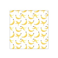 Yellow Banana And Peels Pattern With Polygon Retro Style Satin Bandana Scarf by genx