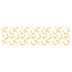 Yellow Banana And Peels Pattern With Polygon Retro Style Satin Scarf (oblong) by genx