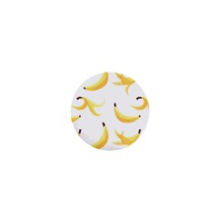 Yellow Banana And Peels Pattern With Polygon Retro Style 1  Mini Buttons by genx