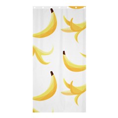 Yellow Banana And Peels Pattern With Polygon Retro Style Shower Curtain 36  X 72  (stall)  by genx