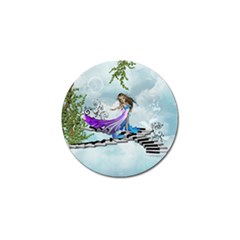 Cute Fairy Dancing On A Piano Golf Ball Marker (10 Pack) by FantasyWorld7