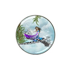 Cute Fairy Dancing On A Piano Hat Clip Ball Marker by FantasyWorld7