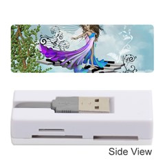 Cute Fairy Dancing On A Piano Memory Card Reader (stick) by FantasyWorld7