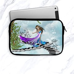 Cute Fairy Dancing On A Piano Apple Ipad Mini Zipper Cases by FantasyWorld7