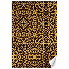 Leopard Stylise Canvas 20  X 30  by ArtworkByPatrick