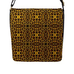 Leopard Stylise Flap Closure Messenger Bag (l) by ArtworkByPatrick