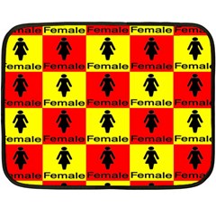 Female Double Sided Fleece Blanket (mini) 